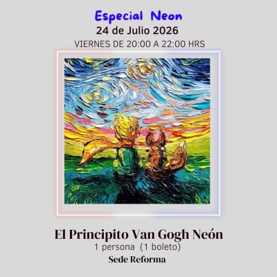 El Principito Van Gogh Neón