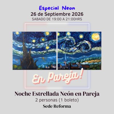 Noche Estrellada Neón en Pareja
