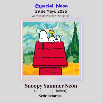Snoopy Summer Neón