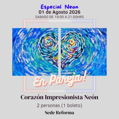 Corazón Impresionista Neón