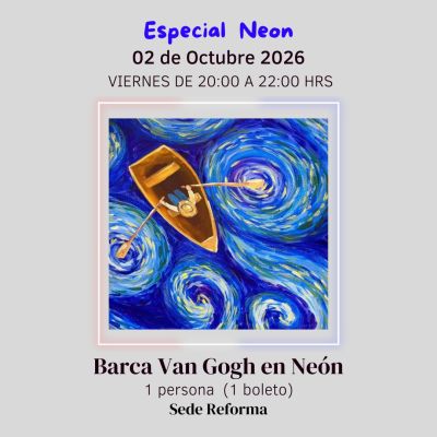 Barca Van Gogh en Neón