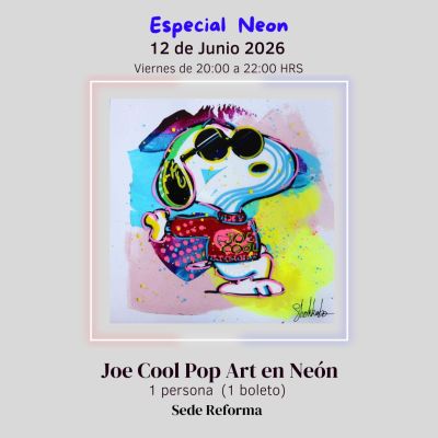 Joe Cool Pop Art en Neón