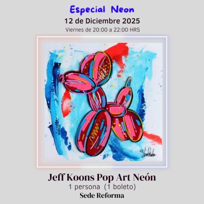 Jeff Koons Pop Art Neón