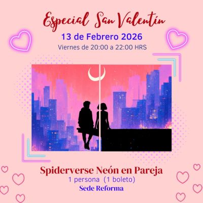 Spiderverse Neón en Pareja