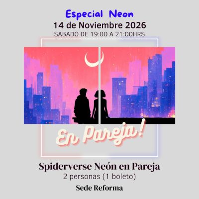 Spiderverse Neón en Pareja