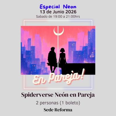 Spiderverse Neón en Pareja