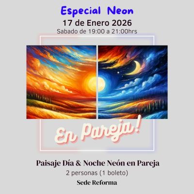 Paisaje Noche & Día Neón en Pareja