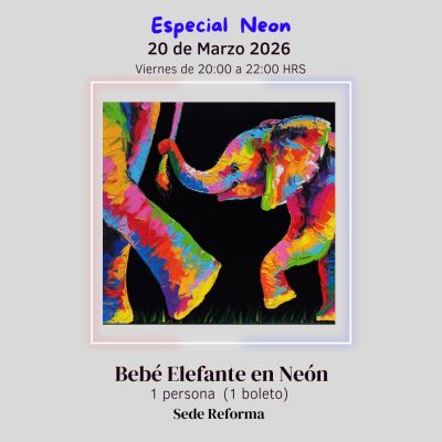 Bebé Elefante en Neón