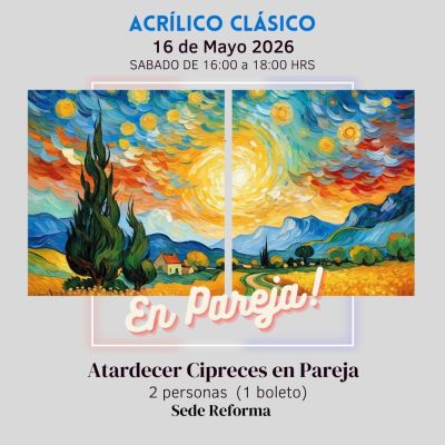 Atardecer Cipreces en Pareja