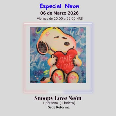 Snoopy Love Neón