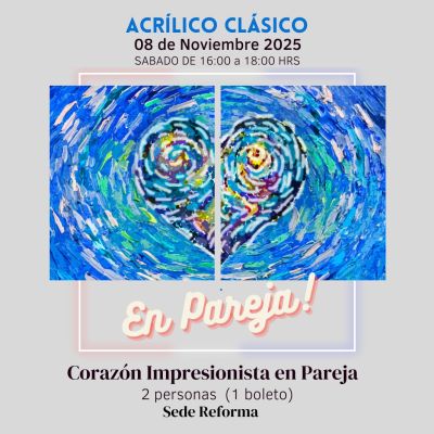 Corazón Impresionista en Pareja