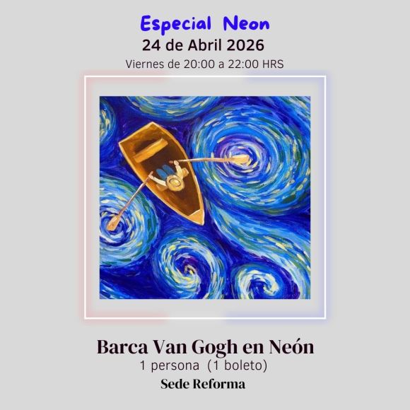 Barca Van Gogh en Neón