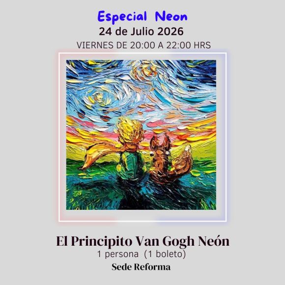 El Principito Van Gogh Neón