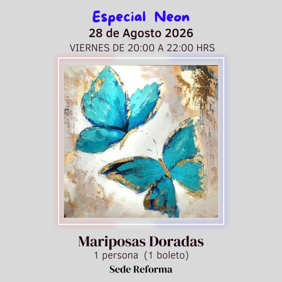 Mariposas Doradas en Hoja de Oro
