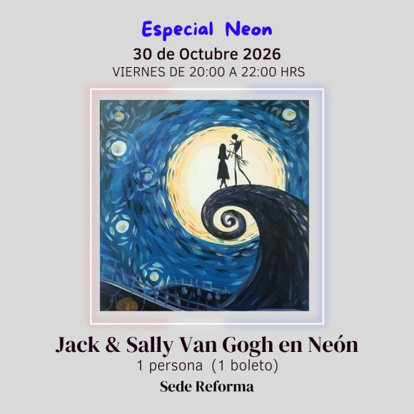 Jack & Sally Van Gogh en Neón
