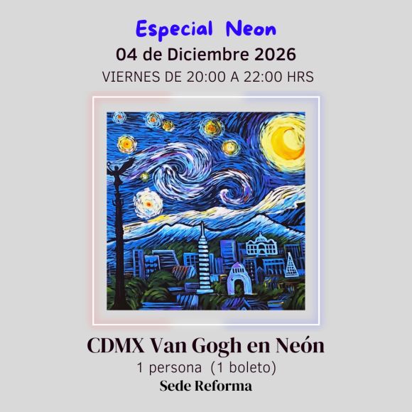 CDMX Van Gogh en Neón