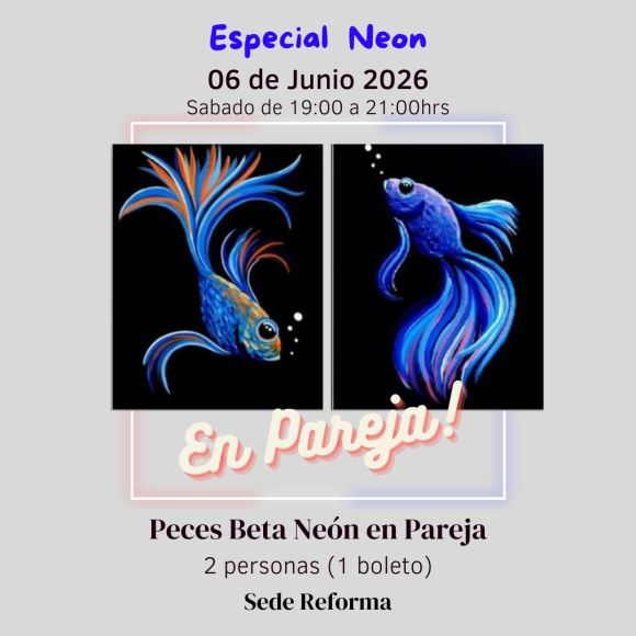 Peces Beta Neón en Pareja