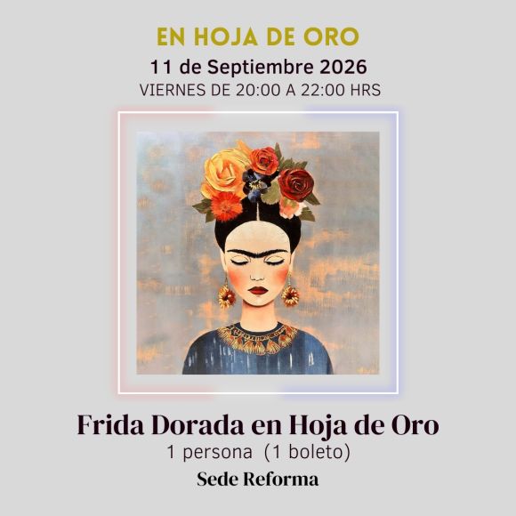 Frida Dorada en Hoja de Oro
