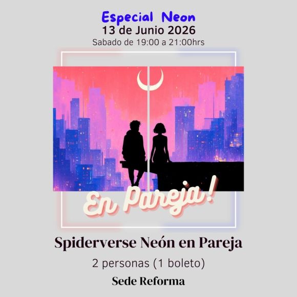 Spiderverse Neón en Pareja