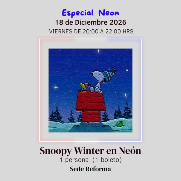 Snoopy Winter en Neón