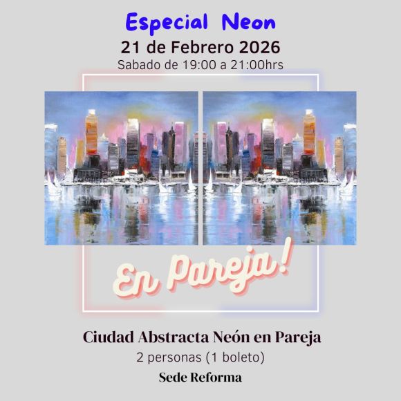 Ciudad Abstracta Neón en Pareja